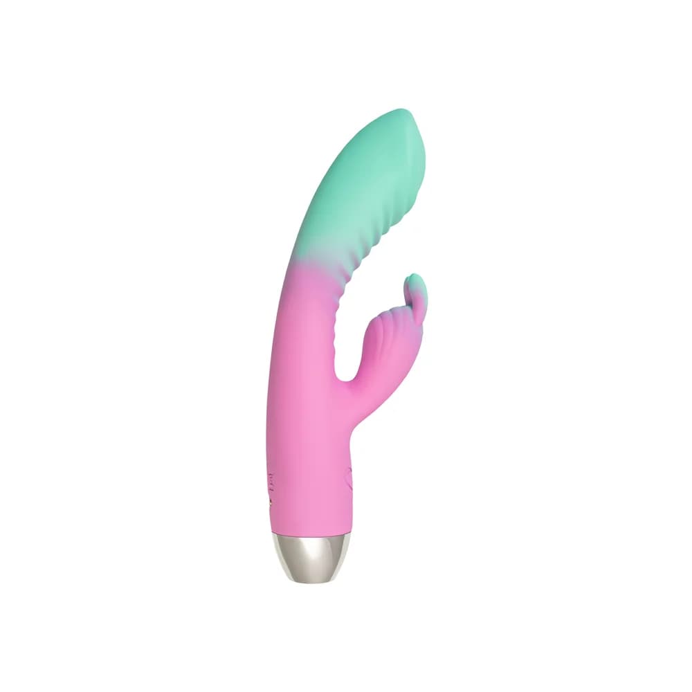 Flovetta Orchid Çift Etkili Klitoral ve G Noktası Vibratörü Nane Pembesi 21 cm thumbnail 4