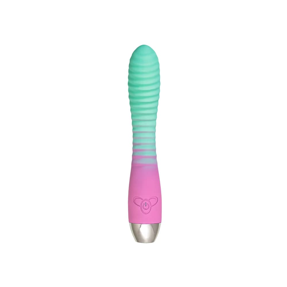 Flovetta Azalia Kavisli Başlıklı Silikon Vibratör Nane Pembesi 20.5 cm thumbnail 2