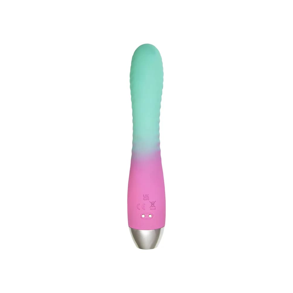 Flovetta Azalia Kavisli Başlıklı Silikon Vibratör Nane Pembesi 20.5 cm thumbnail 3