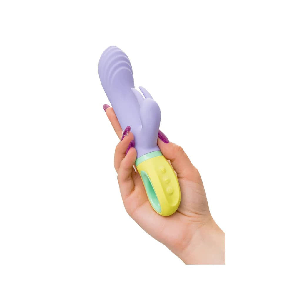 Flovetta Wisteria Klitoral Uyarıcılı G Noktası Vibratörü Mor 18.5 cm thumbnail 6