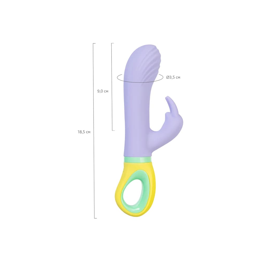 Flovetta Wisteria Klitoral Uyarıcılı G Noktası Vibratörü Mor 18.5 cm thumbnail 7