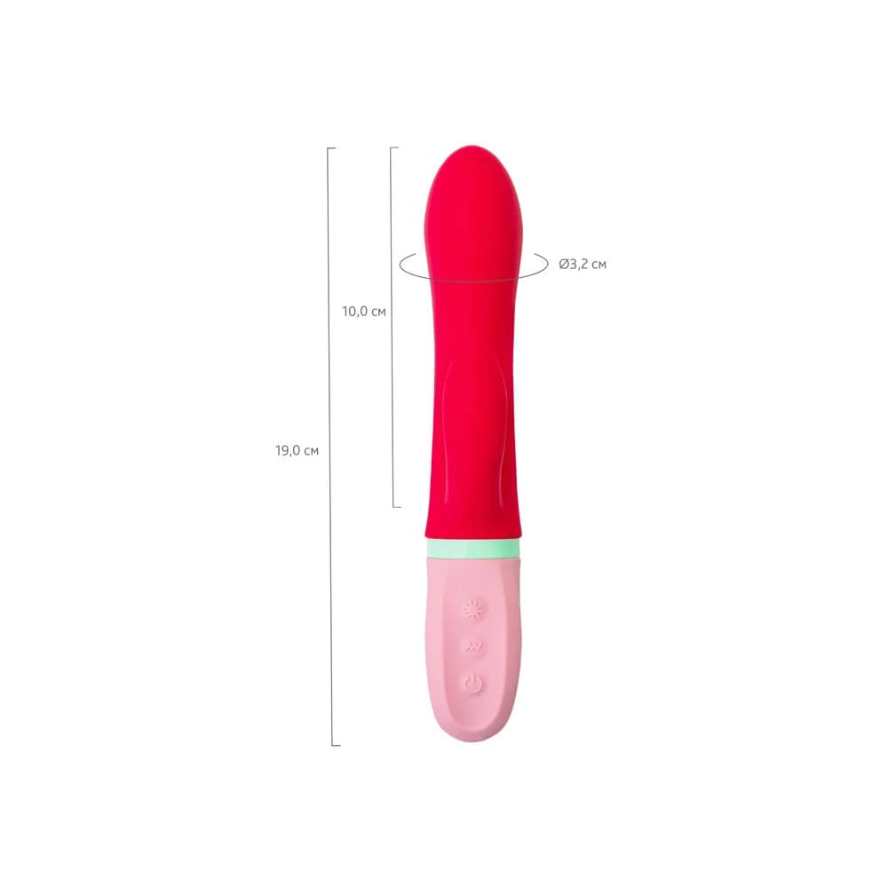 Flovetta Petunia Klitoral Uyarıcılı Silikon Vibratör Kırmızı 19 cm thumbnail 6
