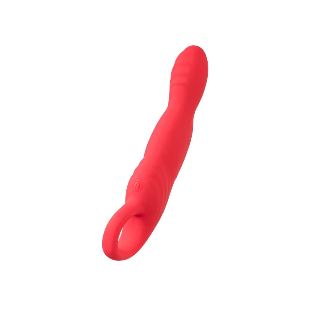 Flovetta Carnation Hareketli Başlıklı G Noktası Vibratörü Silikon Pembe 19 cm thumbnail 5