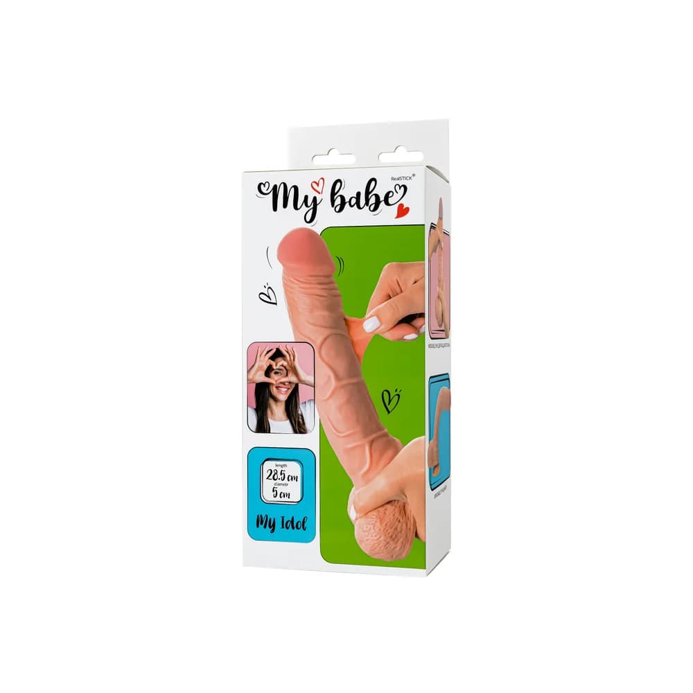 My Babe My Idol Gerçekçi TPE Dildo Ten Rengi 28.5 cm thumbnail 10