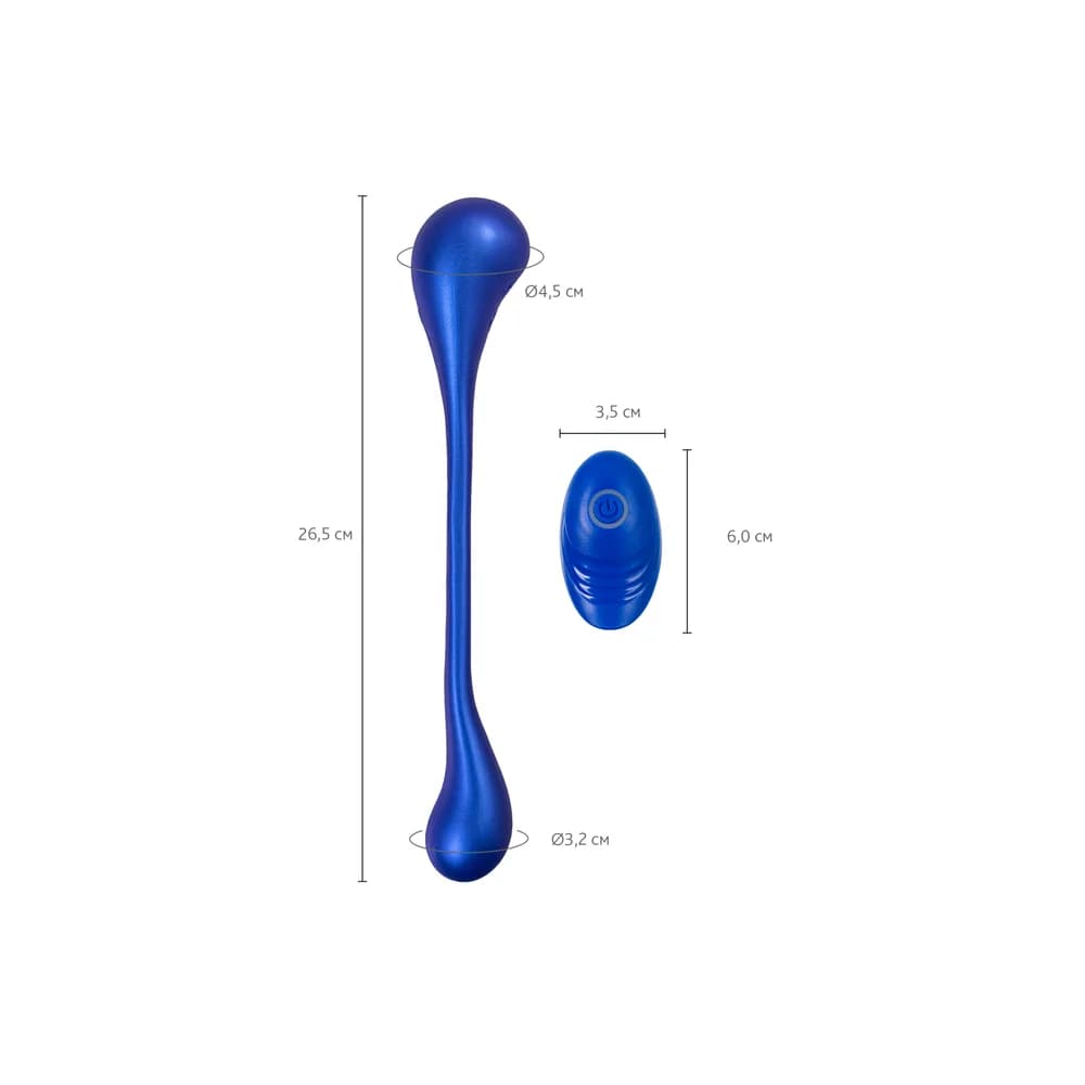 L'Eroina App Inefy Çok Fonksiyonlu Uzaktan ve Uygulama Kontrollü Silikon Mavi Vibratör 26.5 cm thumbnail 8