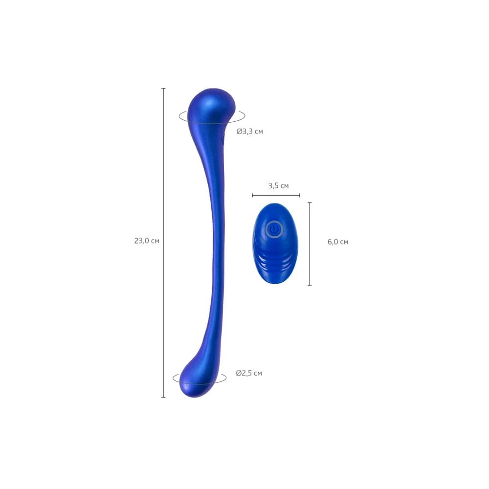 L'Eroina App Etern Çok Fonksiyonlu Uzaktan Kumandalı ve Uygulama Kontrollü Silikon Mavi Vibratör 23 cm thumbnail 8