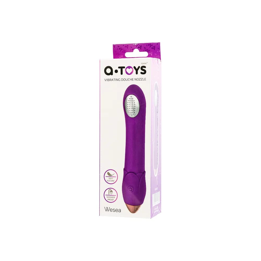 A-Toys by TOYFA Wesea Silikon Duş Başlığı Vibratörü, Mor, 20.5 cm thumbnail 7