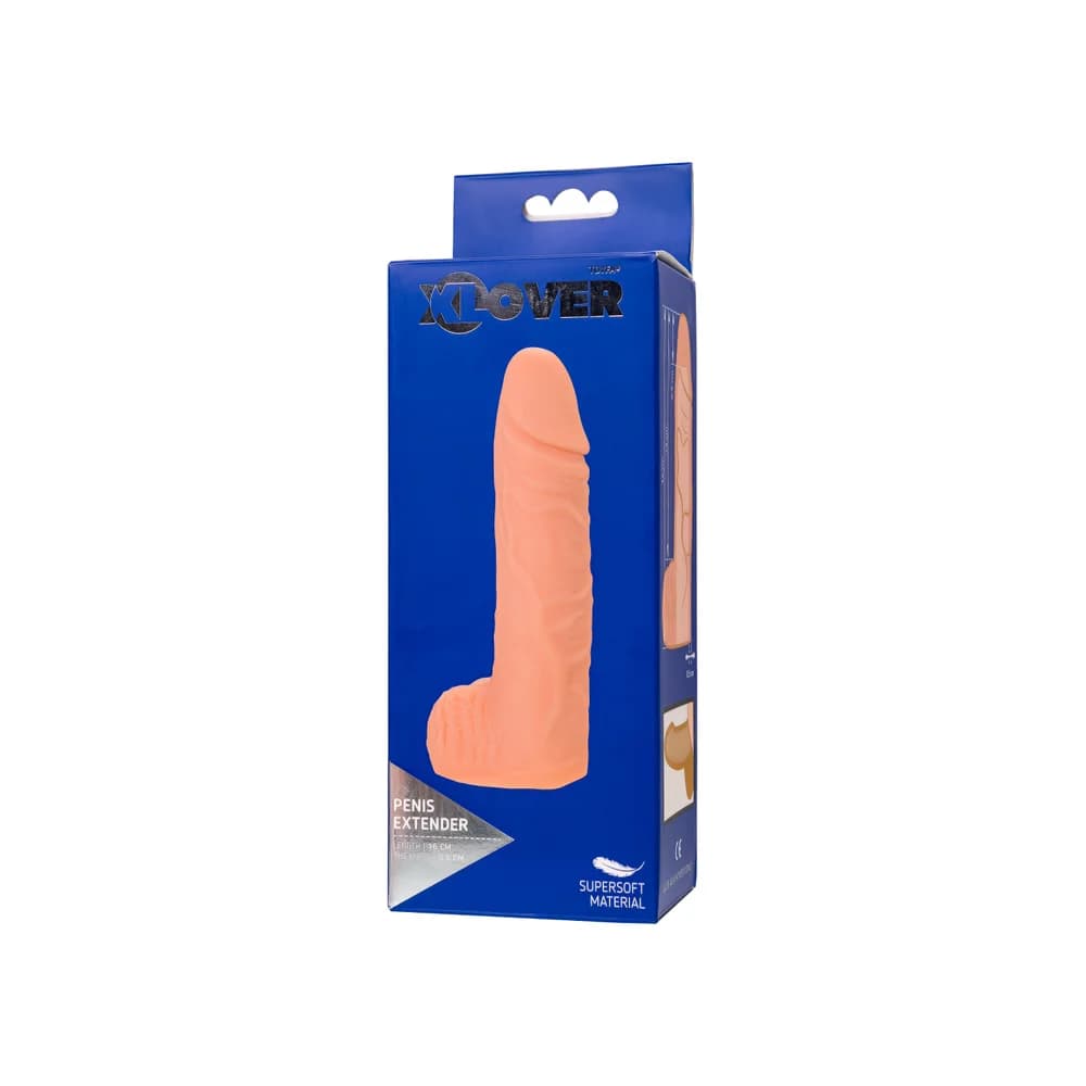 XLover by TOYFA Ten Rengi Skrotum Destekli Penis Uzatıcı ve Kalınlaştırıcı Kılıf 16 cm thumbnail 9