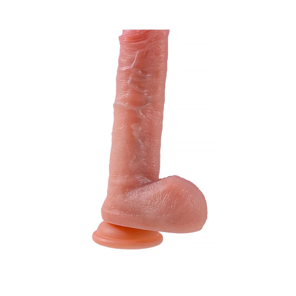 Mr.Baton RealMotion Isıtmalı ve İleri-Geri Hareketli Gerçekçi Silikon Dildo - 22 cm thumbnail 4
