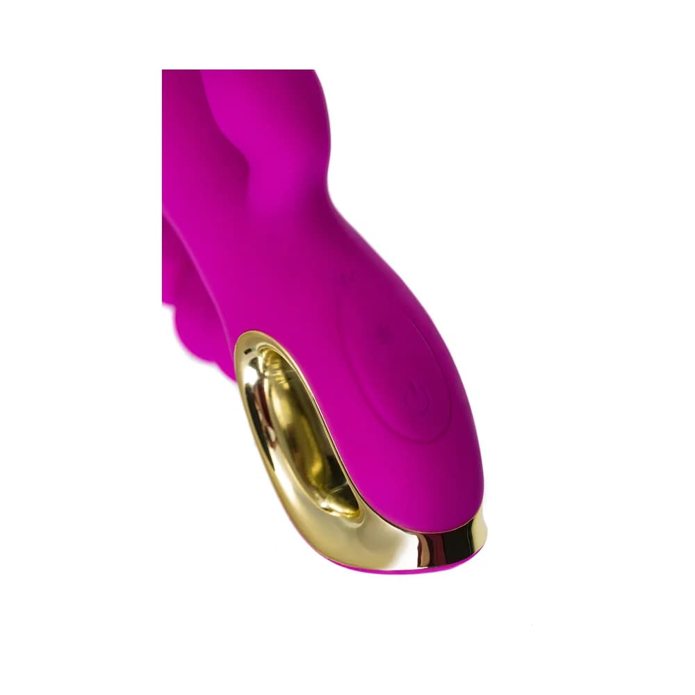 A-Toys by TOYFA Trinny Üçlü Etkili Silikon Vibratör - 21.5 cm Mor thumbnail 12