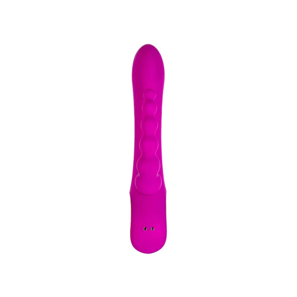 A-Toys by TOYFA Trinny Üçlü Etkili Silikon Vibratör - 21.5 cm Mor thumbnail 3