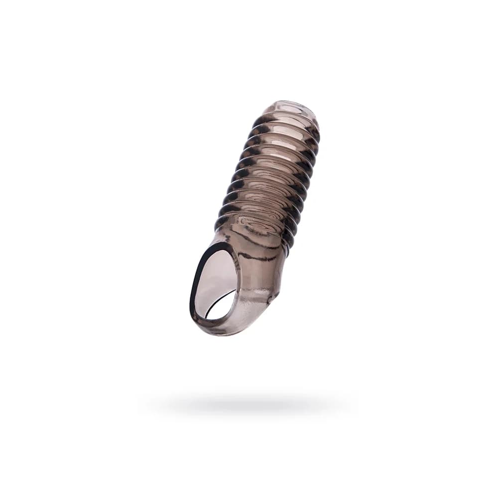 Xlover by ToyFa TPE Siyah Şeffaf Boyut Arttırıcı Penis Kılıfı 11 cm