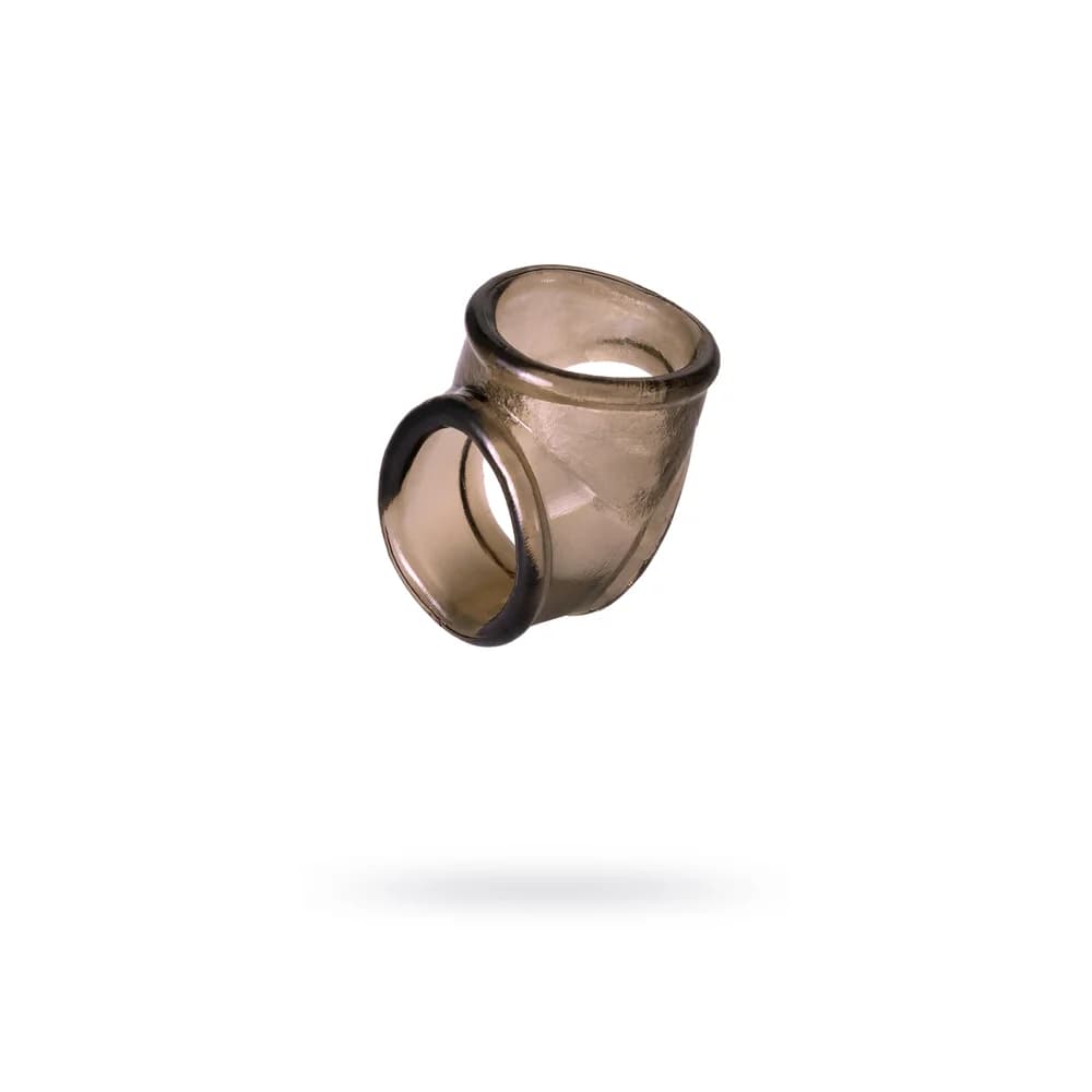 XLover by Toyfa TPE Siyah Esnek Penis ve Skrotum Montaj Halkası 3.5 cm