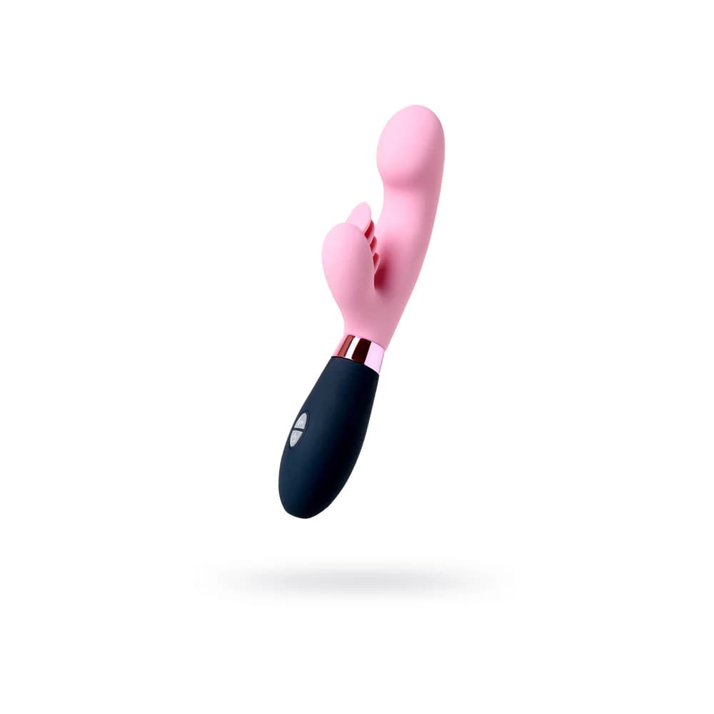 Eromantica Ornella 3'ü 1 Arada Pembe Silikon G Noktası ve Klitoral Uyarıcılı Vibratör 21.5 cm