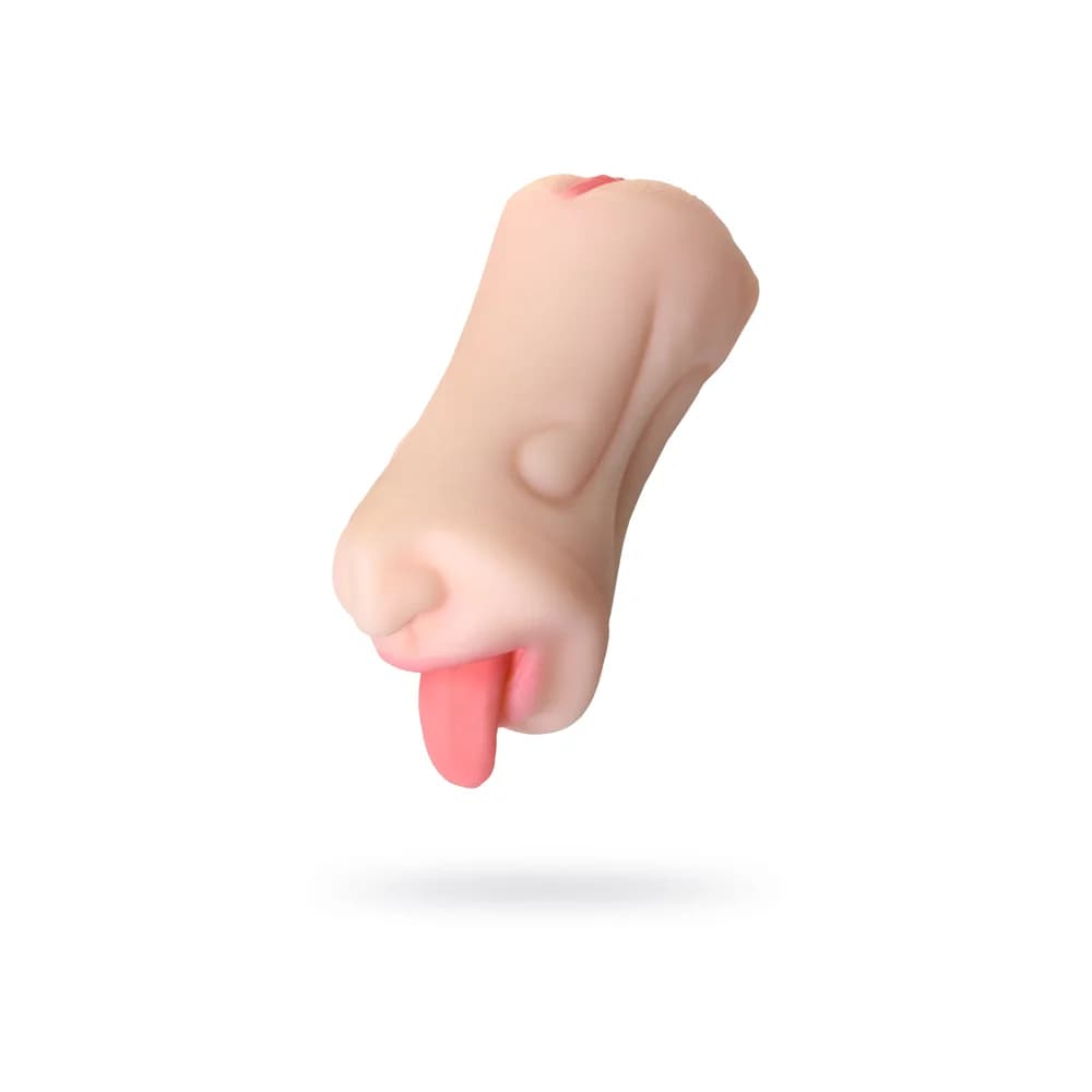 Juicy Pussy by TOYFA Fruity Tongue Gerçekçi Ağız ve Vajina Mastürbatör 19 cm Ten