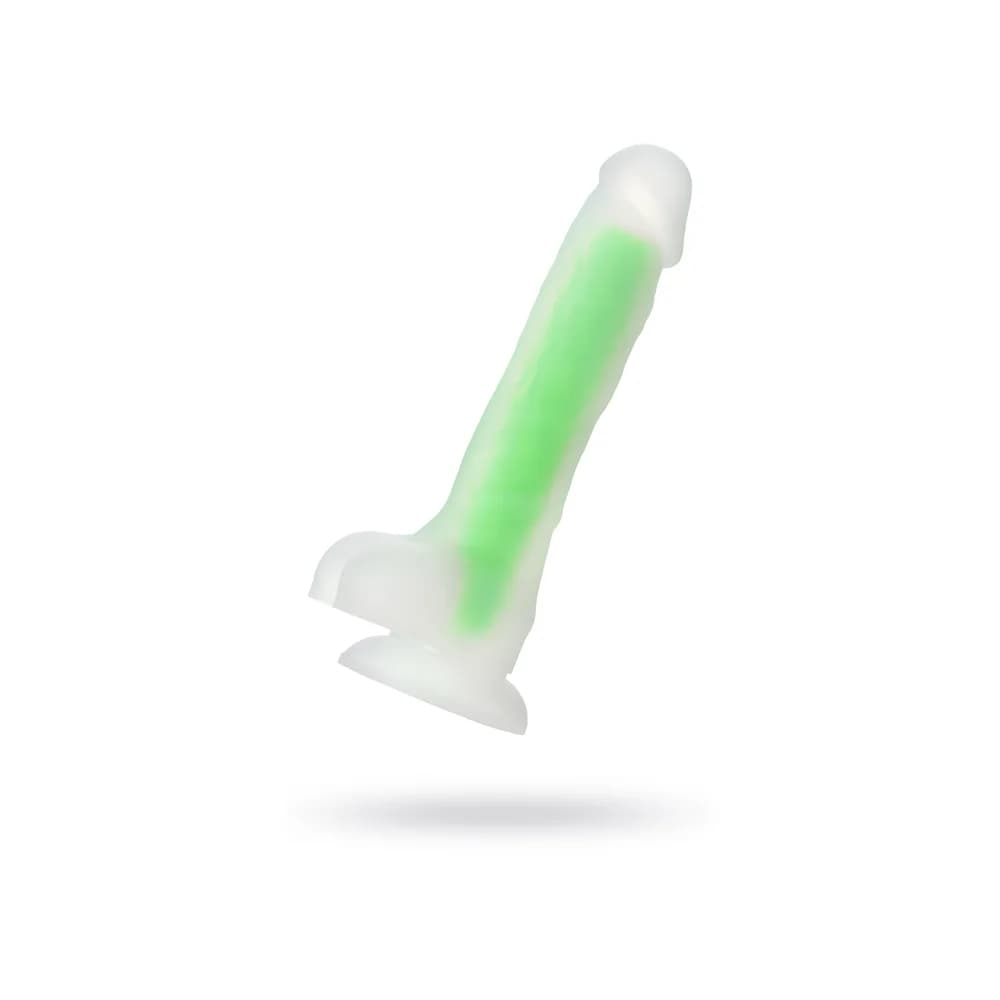 Beyond by Toyfa Clark Glow Gece Parlayan Şeffaf Silikon Gerçekçi Dildo 22 cm