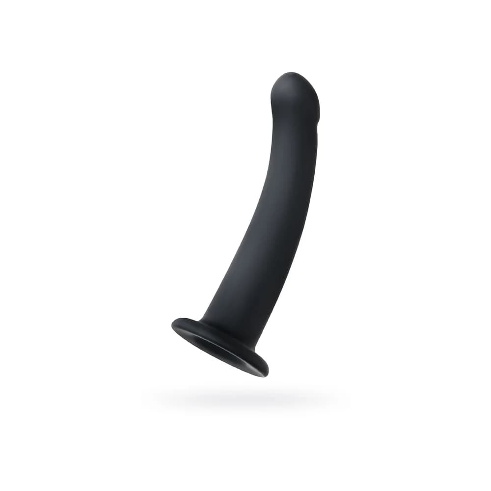 POPO Pleasure by TOYFA Serpens Kavisli Silikon Anal Dildo Siyah 13 cm