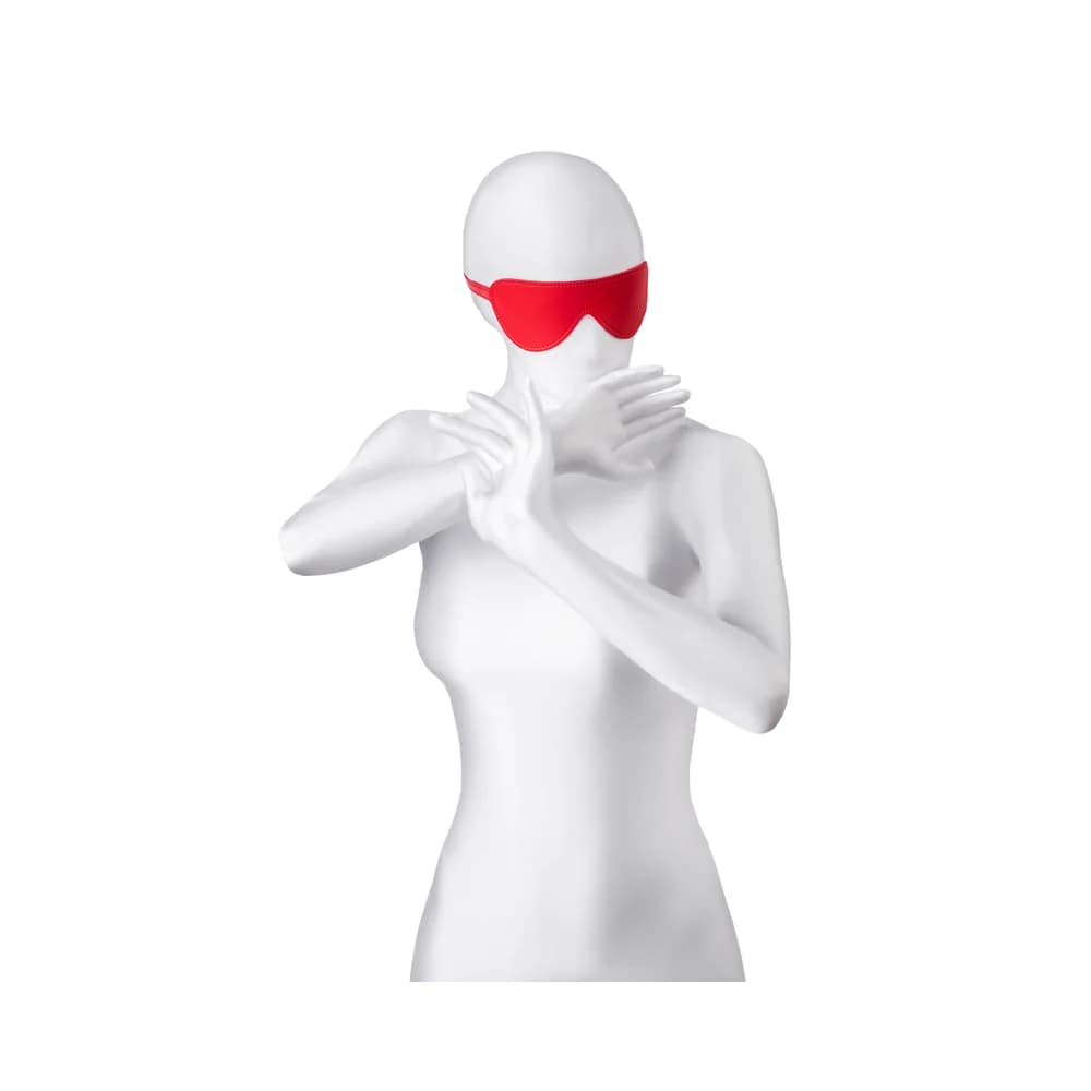 Anonymo by TOYFA Kırmızı PU Deri Fetiş Göz Maskesi 65 cm