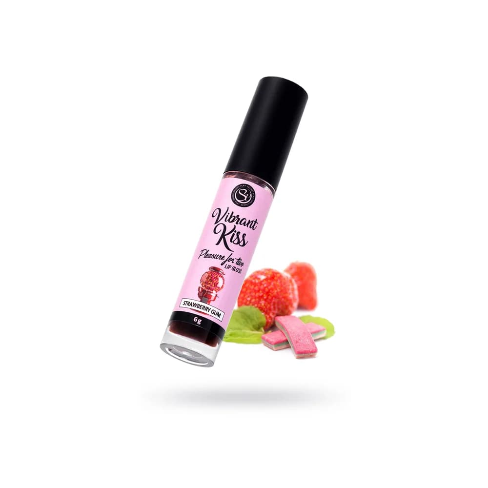 Secret Play Vibrant Kiss Çilekli Sakız Aromalı Titreşimli Dudak Parlatıcı 6 gr