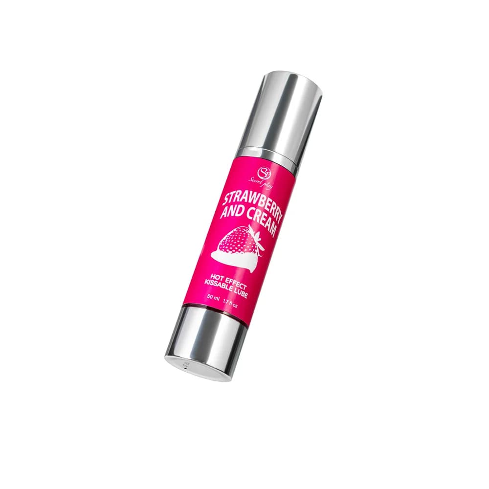 Secret Play Çilek Aromalı 2si 1 Arada Isıtıcılı Masaj Yağı ve Kayganlaştırıcı 50 ml