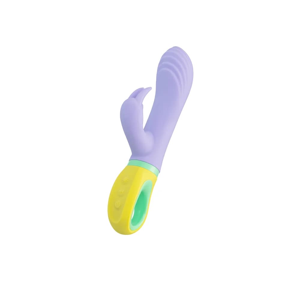 Flovetta Wisteria Klitoral Uyarıcılı G Noktası Vibratörü Mor 18.5 cm