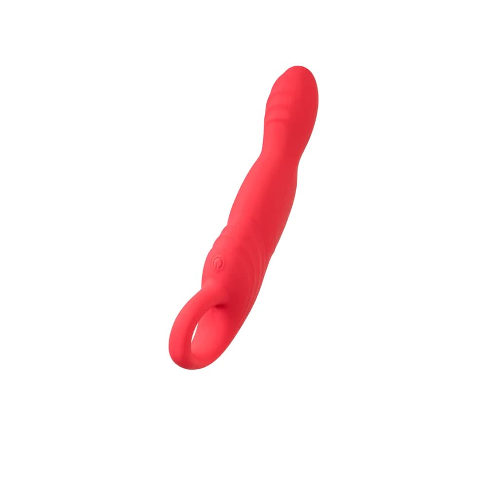 Flovetta Carnation Hareketli Başlıklı G Noktası Vibratörü Silikon Pembe 19 cm
