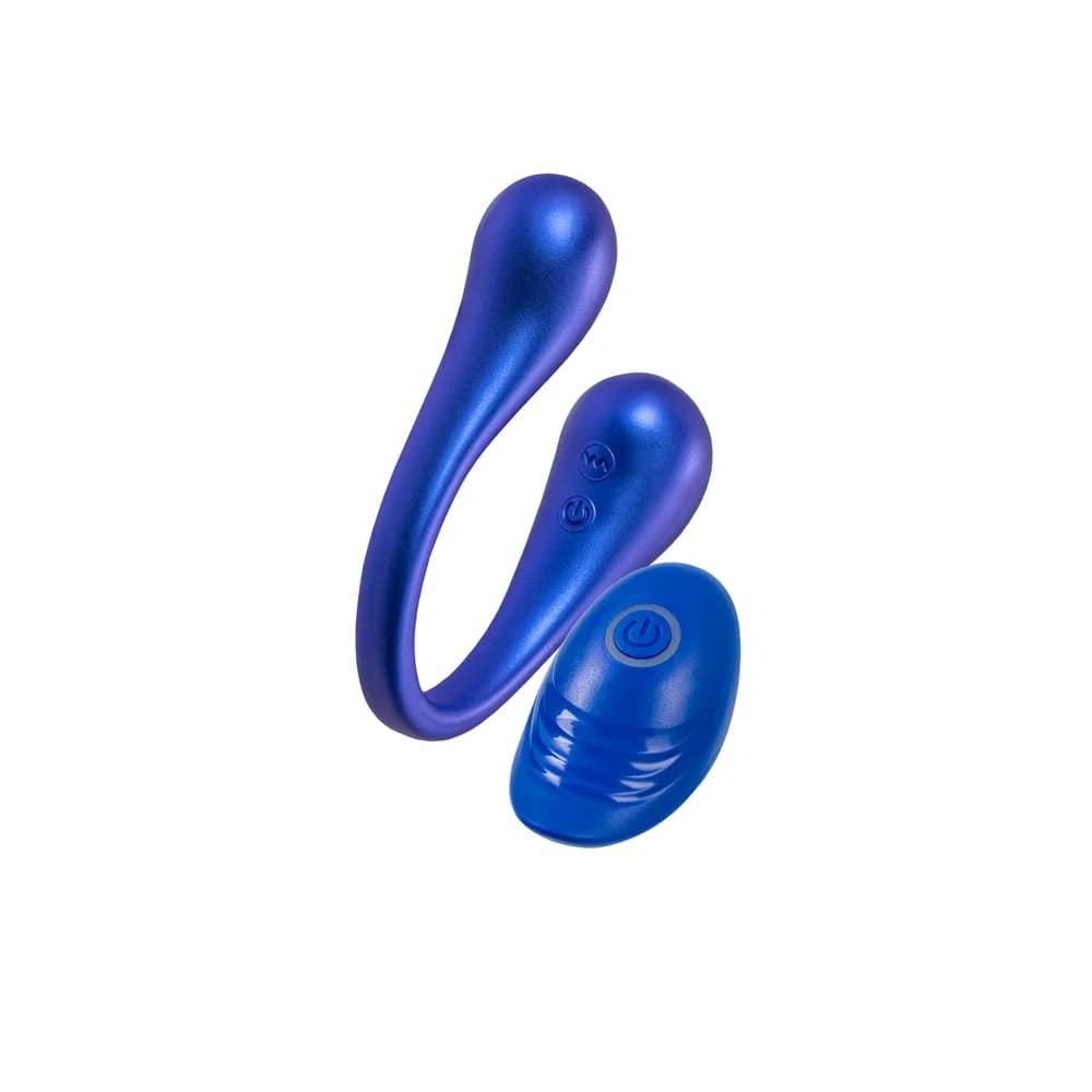 L'Eroina App Inefy Çok Fonksiyonlu Uzaktan ve Uygulama Kontrollü Silikon Mavi Vibratör 26.5 cm