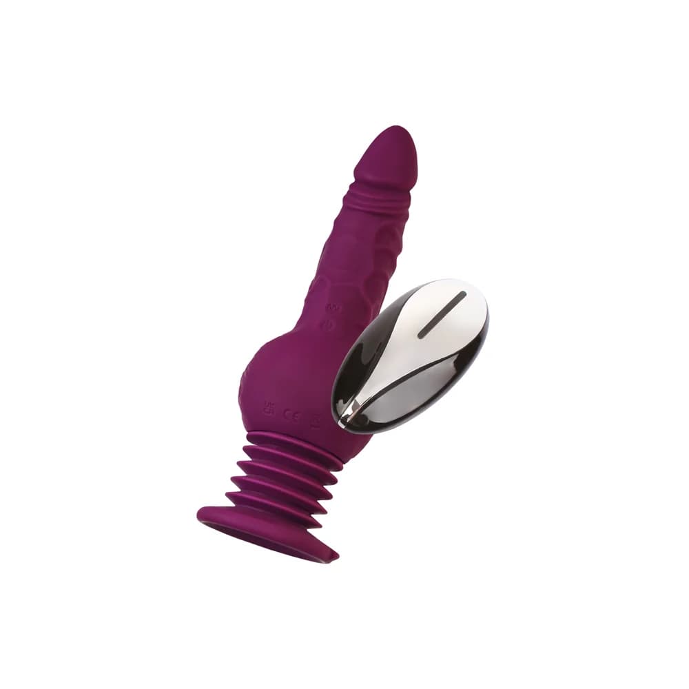MotorLovers by TOYFA Striker Mini Uzaktan Kumandalı Silikon Seks Makinesi - Mor 23.5 cm