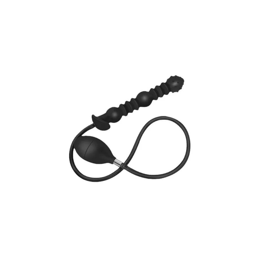 Premium Şişirilebilir Hava Basınçlı Silikon Anal Plug - Ayarlanabilir Genişleme